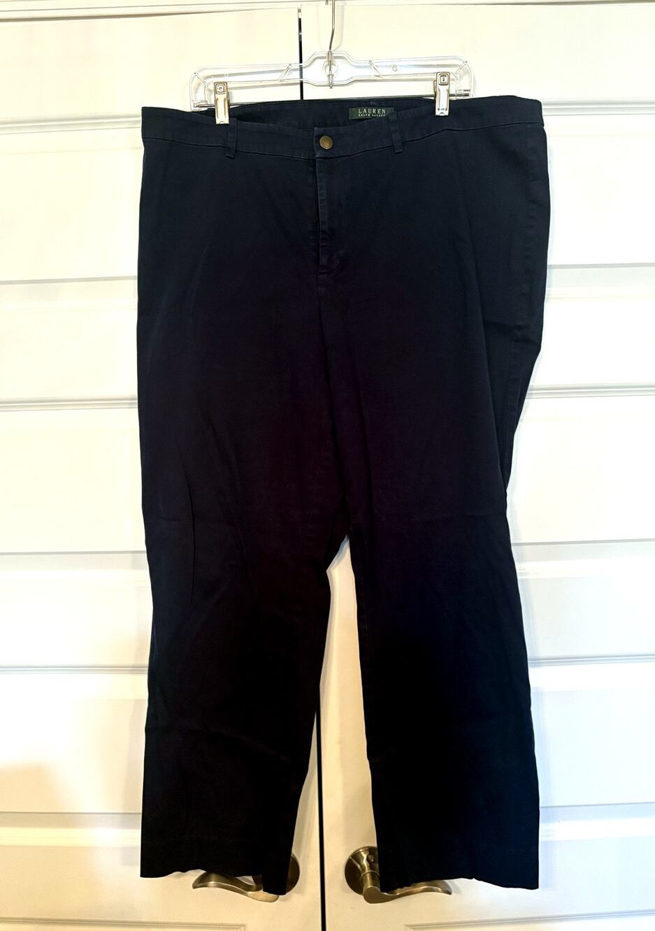 Lauren Ralph Lauren Women’s Navy Chino Pants Size 18W